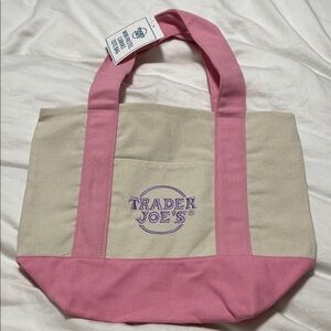 Trader Joe’s Mini Pastel Canvas Tote Bag